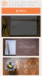 Mobile Screenshot of loridechantfoundation.org