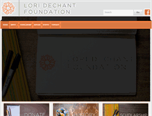 Tablet Screenshot of loridechantfoundation.org
